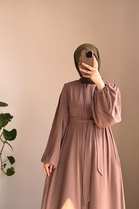 کلاه و ابایا بژ زنانه بافتنی ANDE - کد 922089782
