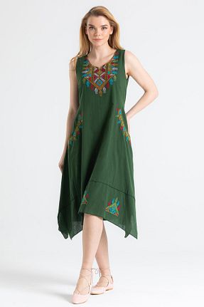 لباس سبز زنانه بافتنی Eliş Şile Bezi - کد 674415438