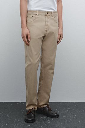 شلوار جین سفید مردانه پاچه ساده Massimo Dutti - کد 896586797