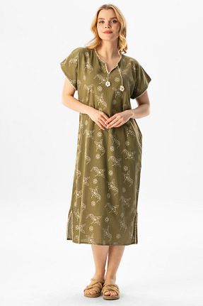 لباس خاکی زنانه بافتنی Eliş Şile Bezi - کد 197036721