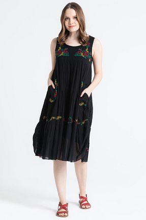 لباس مشکی زنانه بافتنی Eliş Şile Bezi - کد 681423558