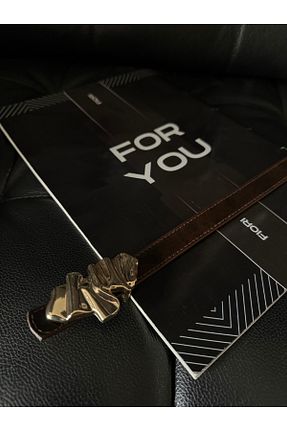 کمربند قهوه ای زنانه چرم مصنوعی Fiori - کد 922055675