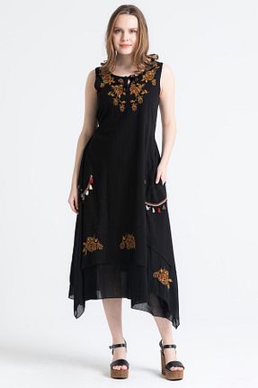 لباس مشکی زنانه بافتنی Eliş Şile Bezi - کد 681424598