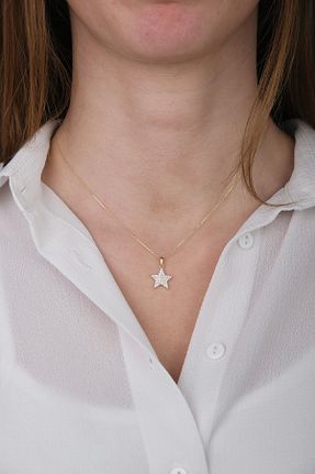 گردنبند طلا طلائی زنانه 14 عیار Güzide Kuyumcu - کد 731077063