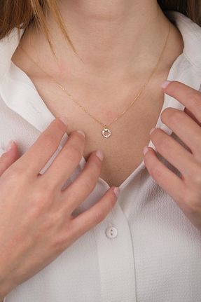 گردنبند طلا طلائی زنانه 14 عیار Güzide Kuyumcu - کد 731079228