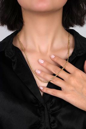 گردنبند طلا طلائی زنانه 14 عیار Güzide Kuyumcu - کد 449647256