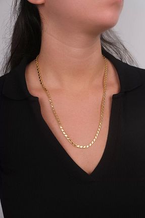 گردنبند طلا طلائی زنانه 14 عیار Güzide Kuyumcu - کد 384113782