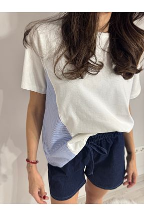شلوارک و برمودا سرمه ای زنانه جین Butik - کد 922100616