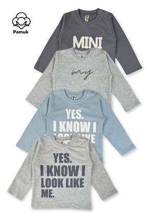 سوئیشرت طوسی بچه گانه چاپی MK Mukko Kids - کد 922701990
