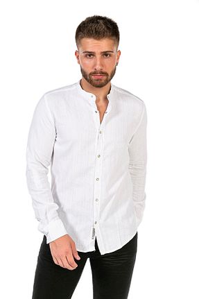 پیراهن سفید مردانه اسلیم Cosplay - کد 922133175