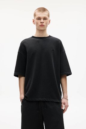 تیشرت مشکی مردانه رگولار Pull & Bear - کد 922072044