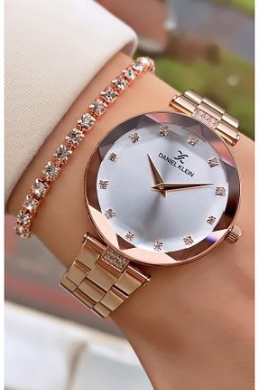 ساعت مچی طلائی زنانه 36-40 میلی متر Daniel Klein - کد 334299287