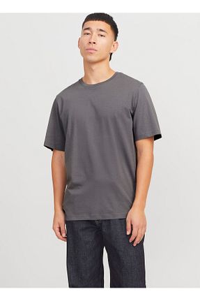 تیشرت طوسی مردانه یقه دوچرخه Jack & Jones - کد 922137084