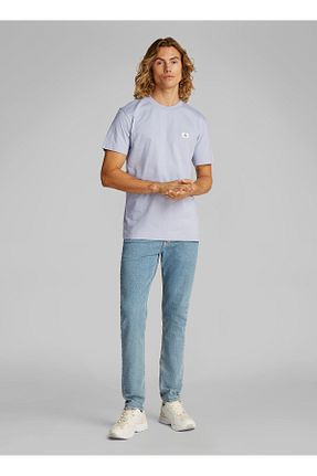 تیشرت طوسی مردانه یقه پهن Calvin Klein - کد 925782586