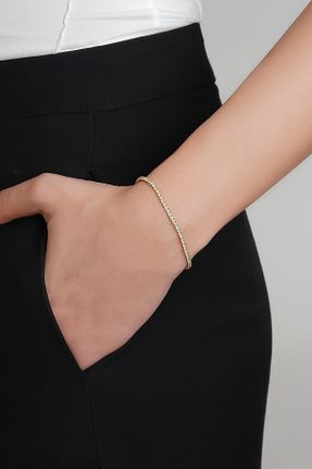 دستبند نقره زرد زنانه 925 عیار So Chic - کد 466409937