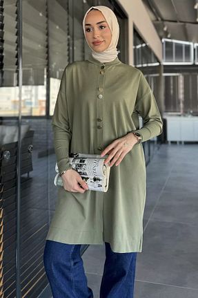 رویه حجاب خاکی زنانه رگولار Julude - کد 922148921