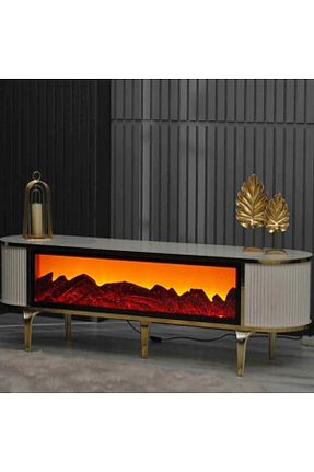 میز و پایه تلویزیون سفید Suntalam SEDAŞ LIVING UNITS - کد 922786010