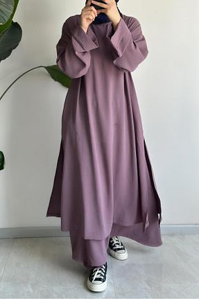 ست بالاتنه و پائین تنه حجاب بنفش Salopet ANDE - کد 922143602