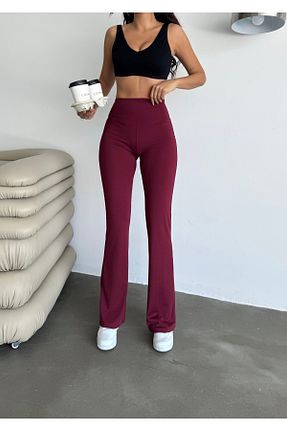 ساق شلواری زرشکی زنانه بافتنی DNDO WEAR - کد 906319416