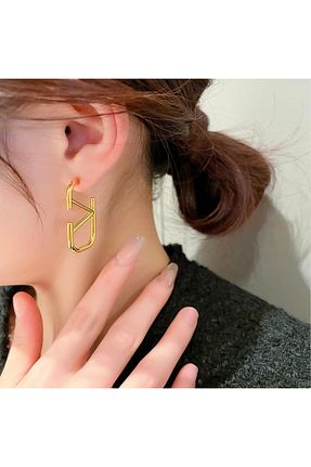 گوشواره جواهر طلائی فلزی monalisatoka - کد 922161849