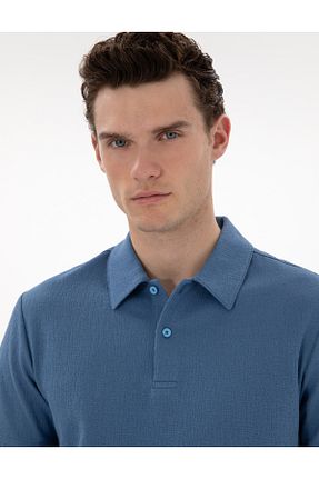 پولوشرت آبی مردانه پنبه ای Pierre Cardin - کد 922161350