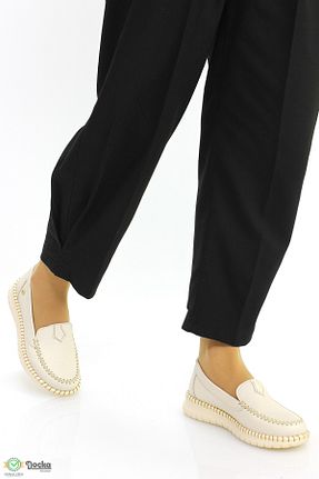 کفش کژوال بژ زنانه چرم خالص Mammamia - کد 922218946