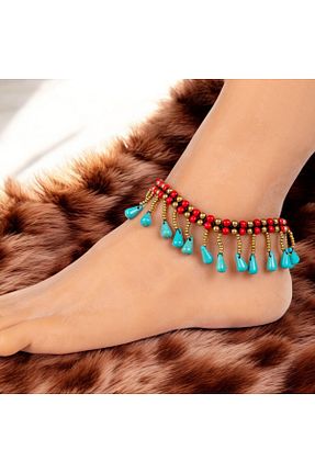 خلخال جواهر رنگی زنانه منجق EMENUNU - کد 922229133