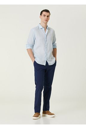 شلوار آبی مردانه پاچه لوله تفنگی ZEGNA - کد 923022287