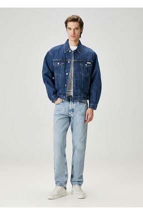 کاپشن آبی مردانه جین CK Jeans - کد 923013781