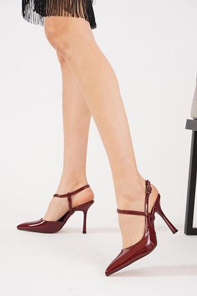 کفش مجلسی زرشکی زنانه پاشنه نازک Moda Pie - کد 922241761