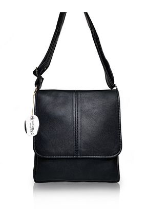 کیف پستچی مشکی زنانه چرم خالص westbag - کد 922246010