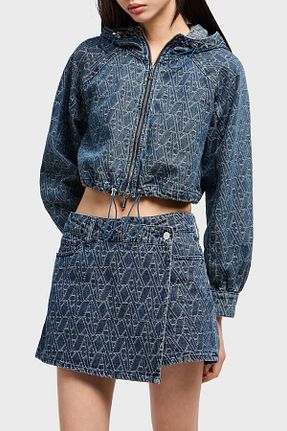 شلوارک و برمودا سرمه ای زنانه رگولار Armani Exchange - کد 923338351