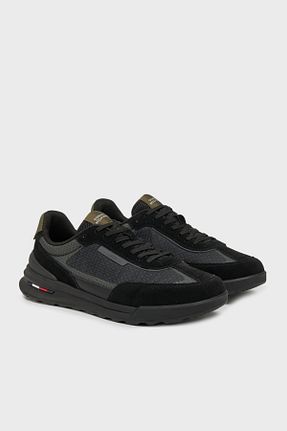 کفش اسنیکر مشکی مردانه چرم اصل Tommy Hilfiger - کد 922259970