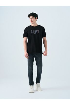 تیشرت مشکی مردانه رگولار Loft - کد 922271399
