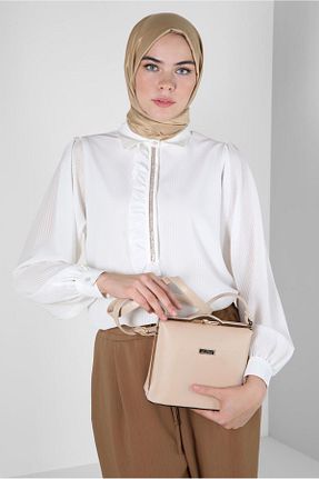 تونیک حجاب نباتی زنانه پلی استر Alvina - کد 799160883