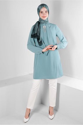 تونیک حجاب سبز زنانه پلی استر Alvina - کد 801390677