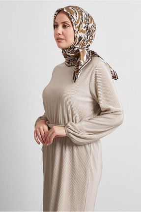 روسری بژ پلی استر Alvina - کد 922278581