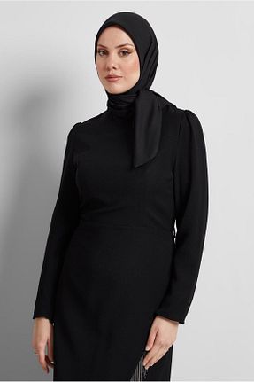 روسری مشکی پلی استر Alvina - کد 922278358
