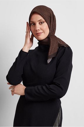 روسری زرشکی 90 x 90 Alvina - کد 922278649