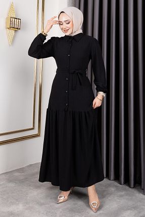 لباس حجاب مشکی زنانه سایز بزرگ Sfg Life Moda - کد 917964885