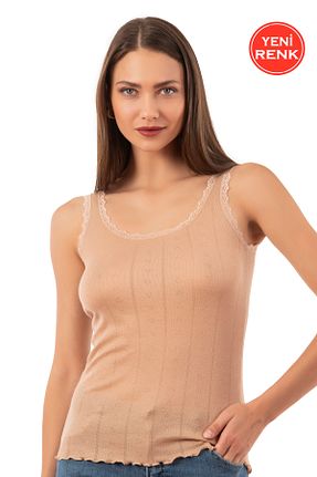 رکابی قهوه ای زنانه ویسکون پلی استر ÖZKAN underwear - کد 921295000