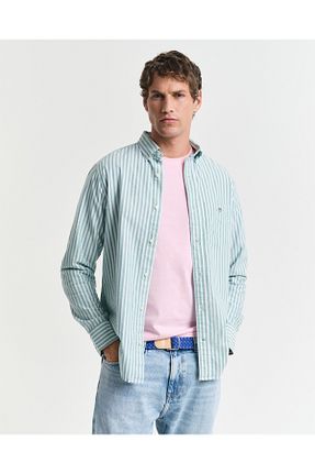 پیراهن سبز مردانه رگولار Gant - کد 922290699