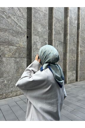 روسری سفید پنبه ای Qalortex Scarf - کد 922291676