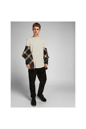 تیشرت نباتی مردانه رگولار Jack & Jones - کد 465144704