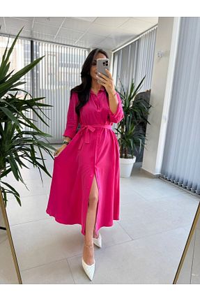 لباس صورتی زنانه بافتنی caddstore - کد 922387113