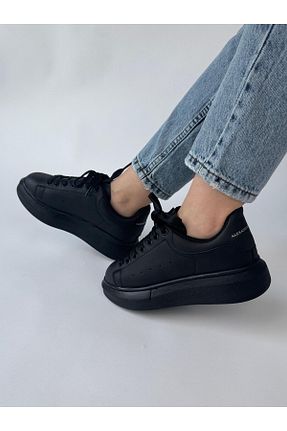 کفش اسنیکر مشکی زنانه بند دار Cappmoda - کد 922298270