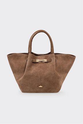 کیف دستی قهوه ای زنانه پارچه ای Elle - کد 922303086