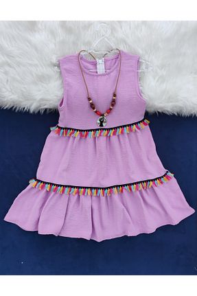 لباس بنفش بچه گانه بافتنی Kerimino - کد 923100837