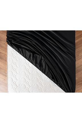 ست ملحفه دونفره مشکی پنبه ای Madame Coco - کد 354535250