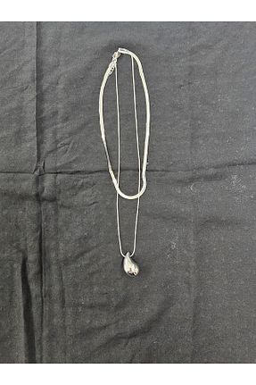 گردنبند جواهر طوسی زنانه فلزی Elvinege Aksesuar - کد 922334604